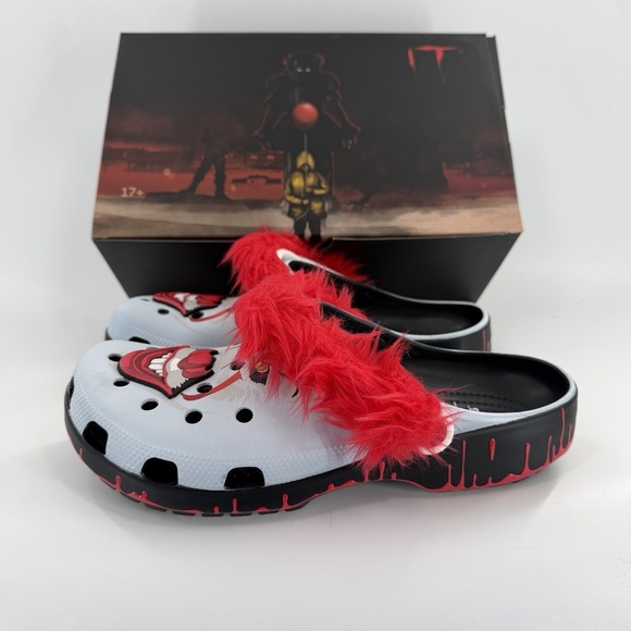 Crocs IT Chapter 2 Pennywise Face Classic Clogs Adult Men\'s Size 10 New With Box main image 6